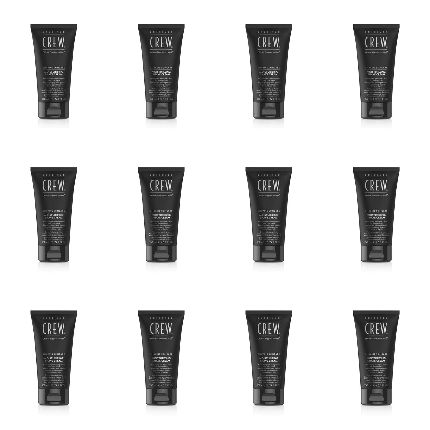 American Crew Shaving Skincare Moisturizing Shave Cream 150ml 12 Pack