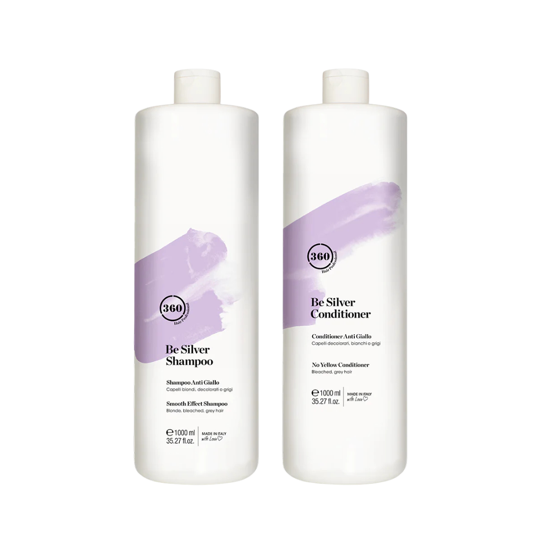 360 Be Silver Shampoo & Conditioner 1000ml Duo