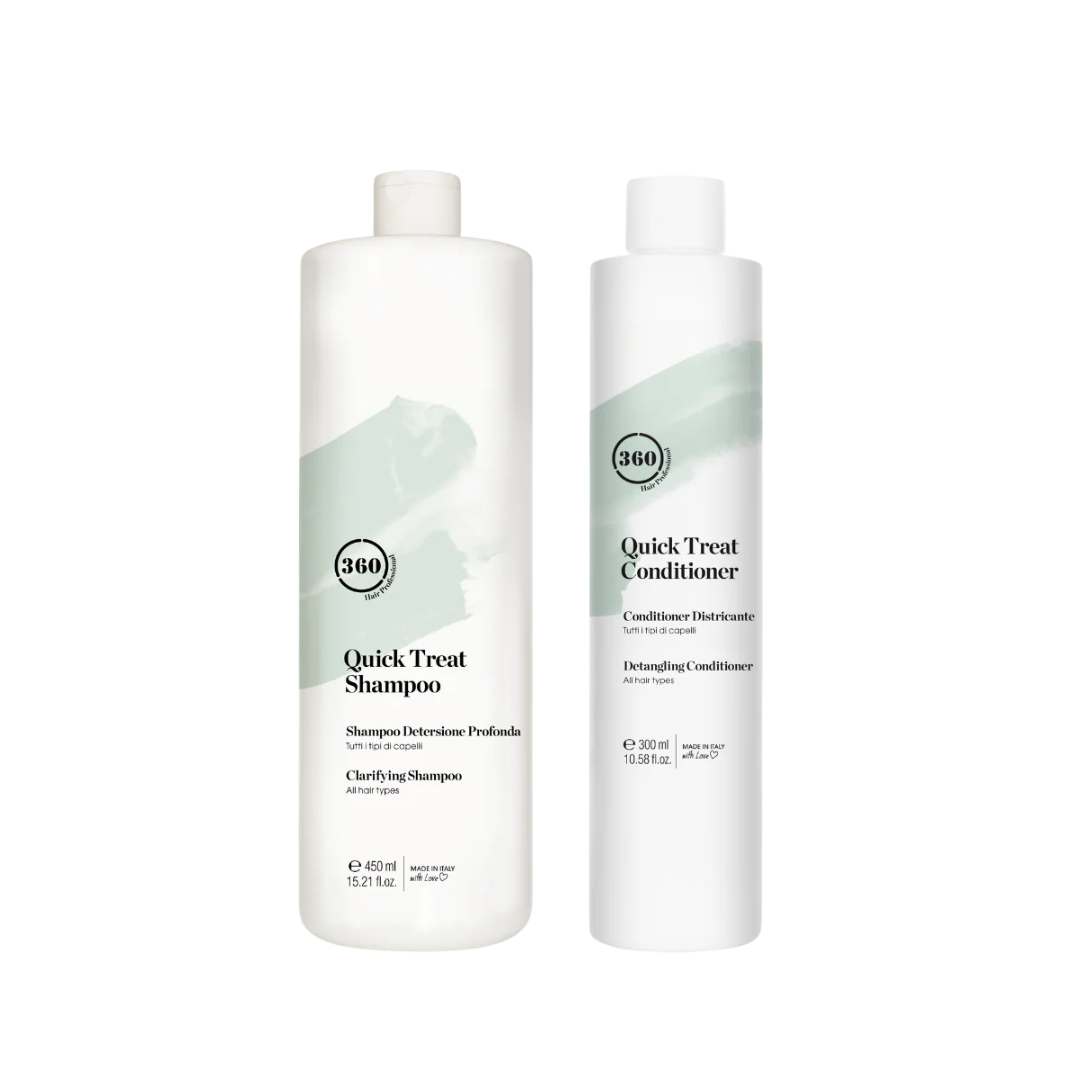 360 Quick Treat Shampoo 450ml & Conditioner 300ml Duo