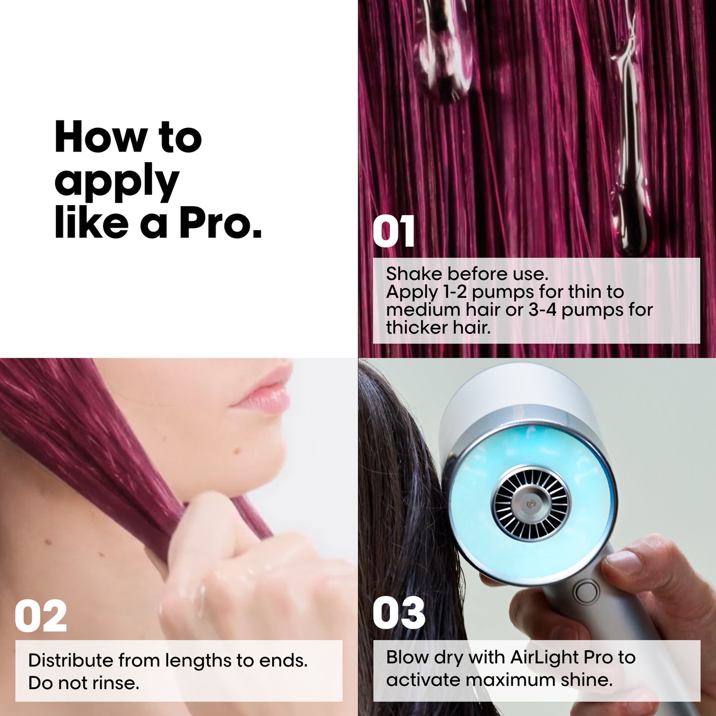 L'Oréal Professionnel Vitamino Color Spectrum Purple Shampoo 300ml, Vitamino Color Spectrum Conditioner 200ml & Vitamino Color Spectrum Glass Shine 50ml Trio