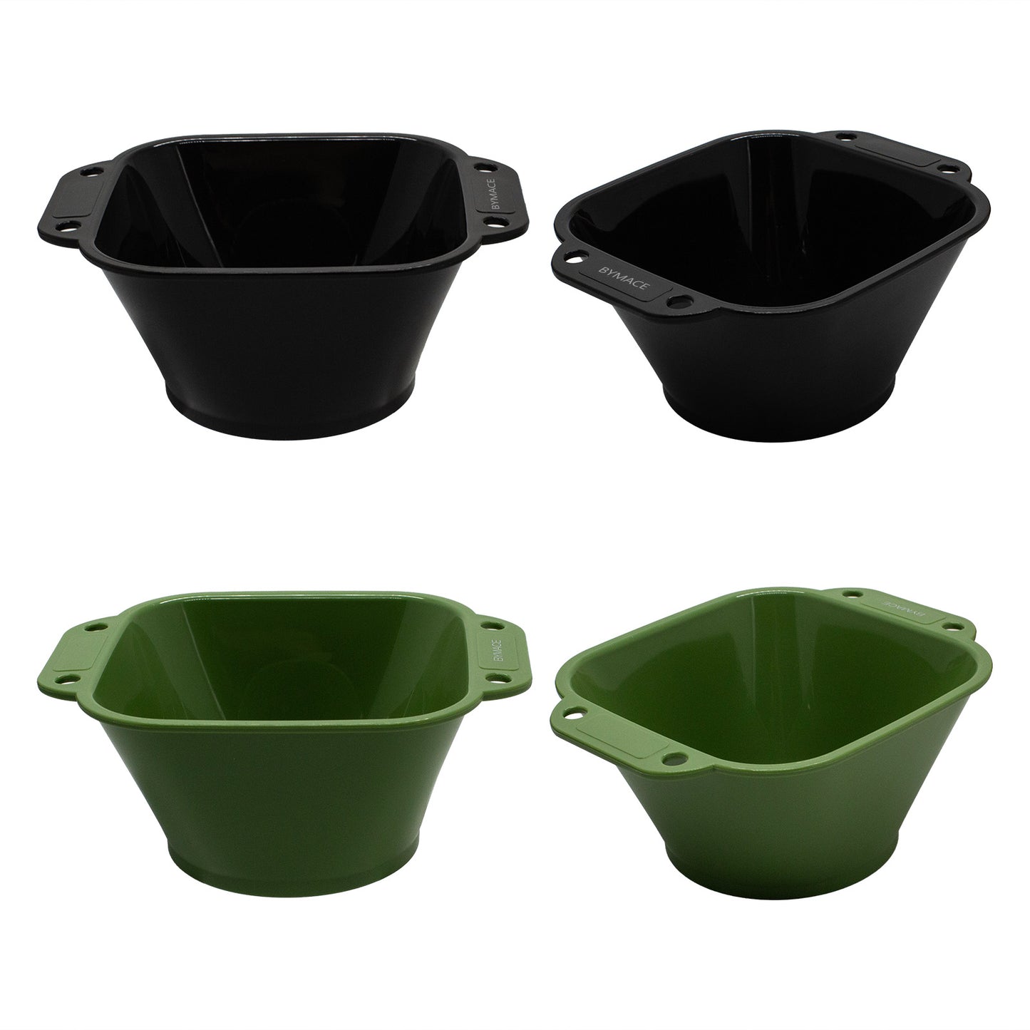 BYMACE - Smart Bowl Duo with Silicone Holder - Green & Black