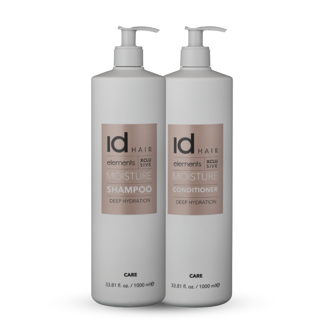idHAIR Elements Xclusive Moisture Shampoo & Conditioner 1000ml Duo