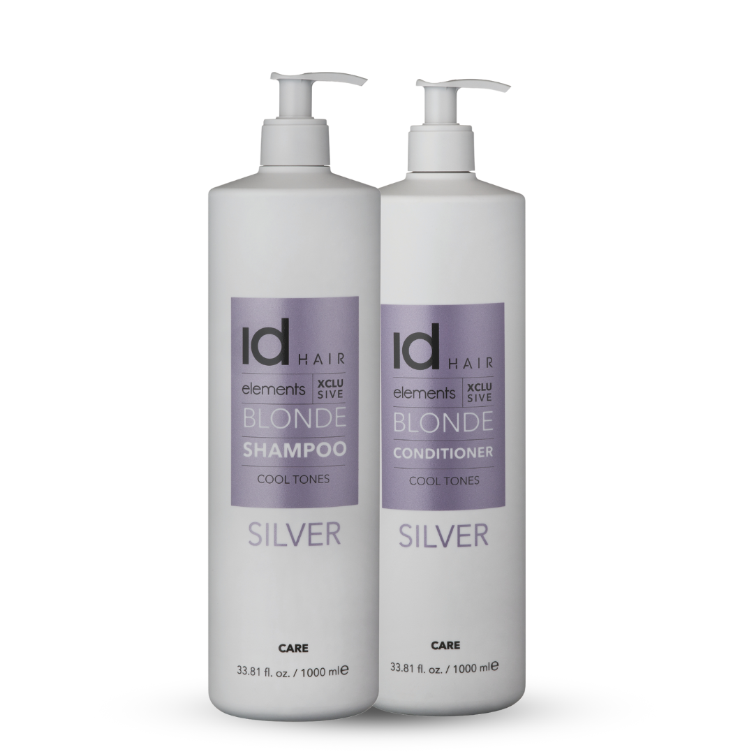 idHAIR Elements Xclusive Blonde Shampoo & Conditioner 1000ml Duo