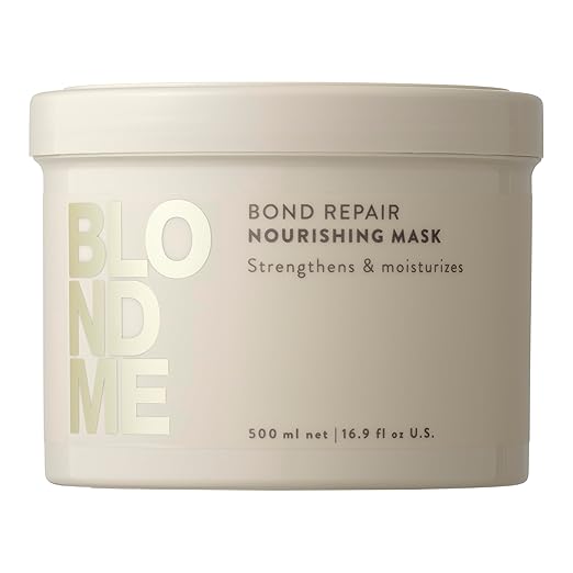 Schwarzkopf Professional Blondme Bond Repair Brightening 1000ml Shampoo, Nourishing Conditioner & 500ml mask Trio - Salon Warehouse