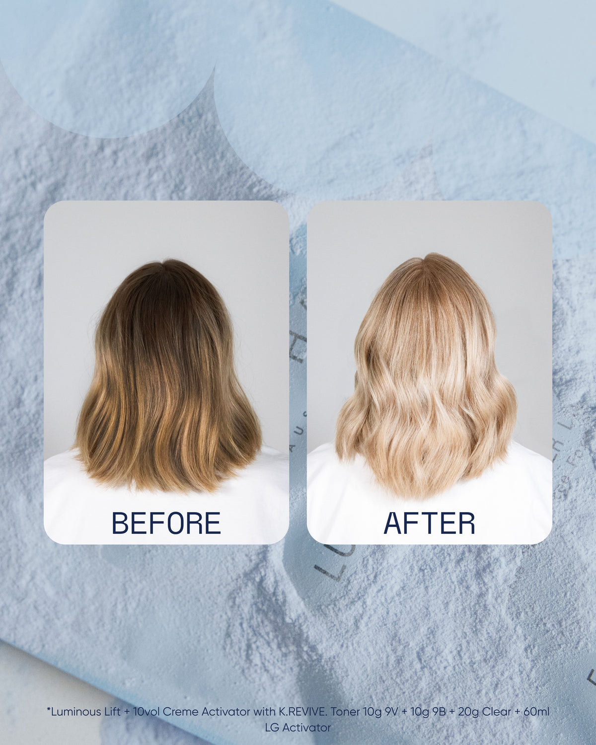 NAK Luminous Lift before and after