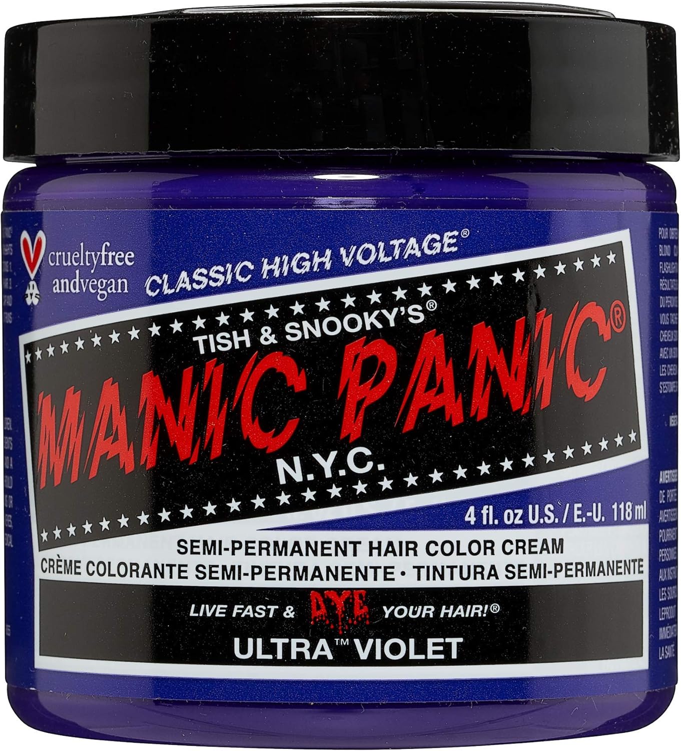 Manic Panic Ultra Violet Jar 118ml - Salon Warehouse