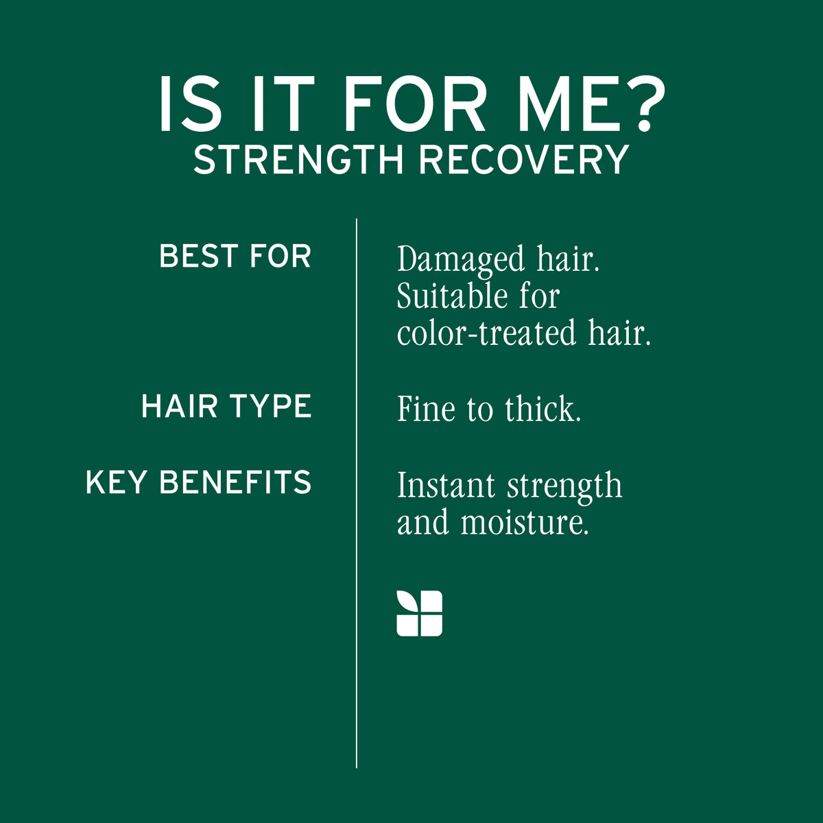 Matrix Biolage Strength Recovery Shampoo 400ml, Conditioner 236ml & Repairing Spray 250ml Trio NEW