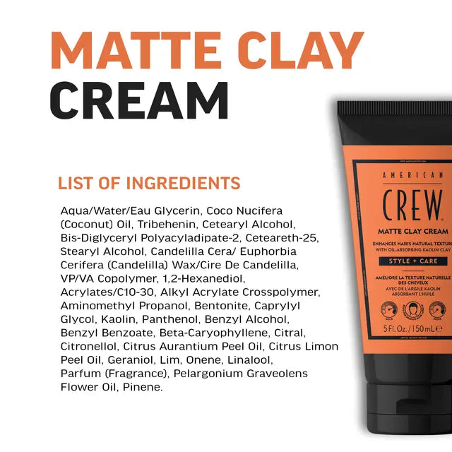 American Crew Matte Clay Cream 150ml Trio