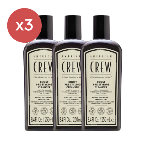 American Crew Boost Shampoo 250ml Trio - Salon Warehouse