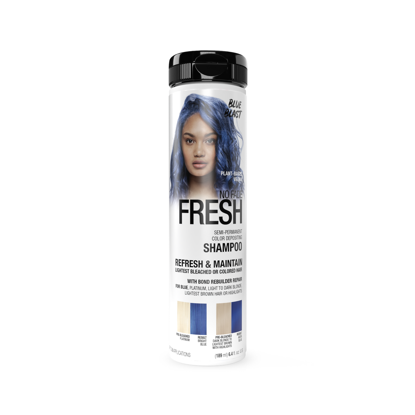 No Fade Fresh Semi Permanent Colour Depositing Shampoo Blue Blast 189ml