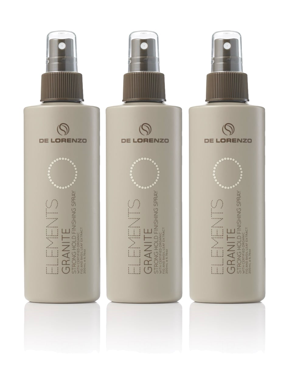 De Lorenzo Elements Non Aerosol Granite 200ml Trio - Salon Warehouse