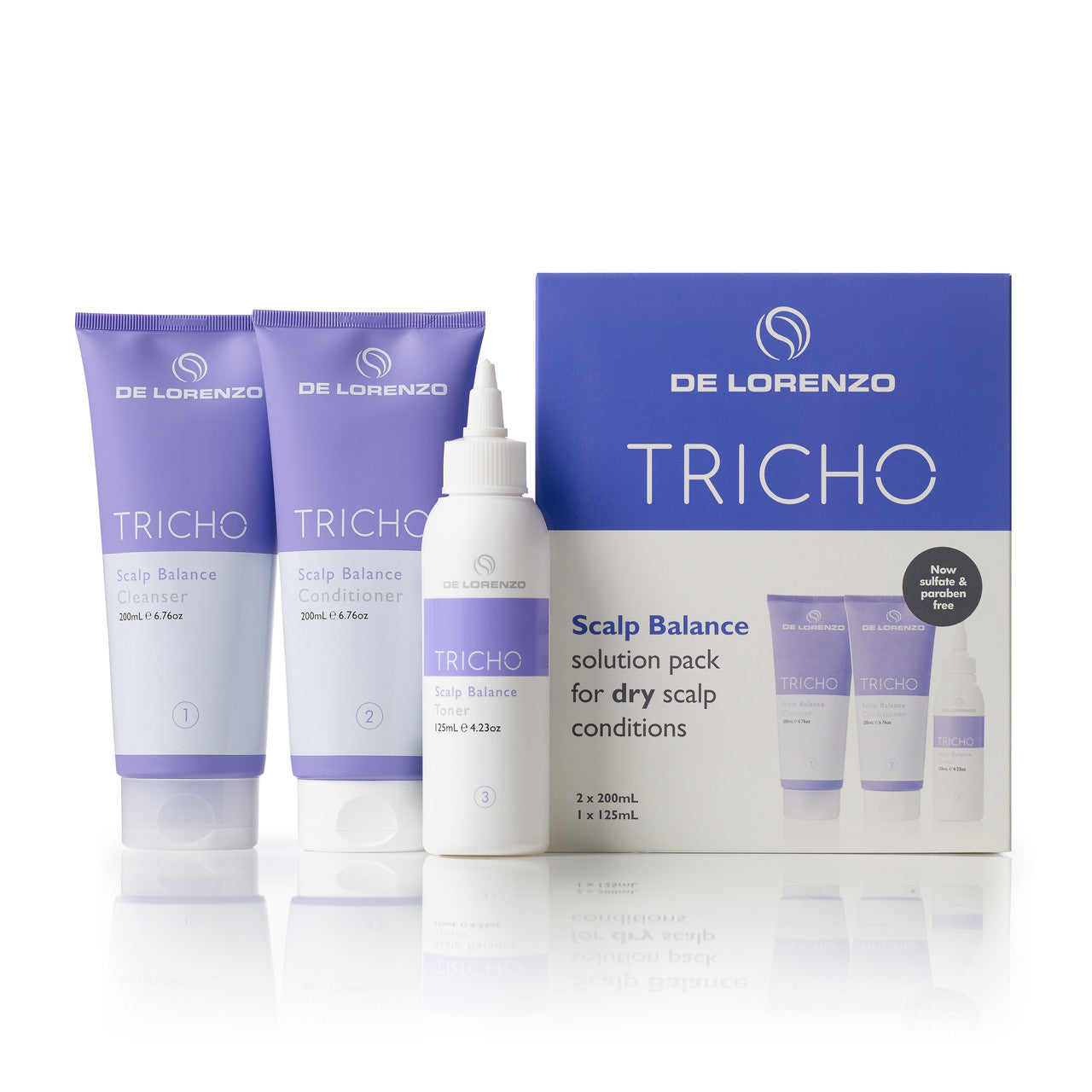 De Lorenzo Tricho Series Solution Scalp Balance Trio Pack