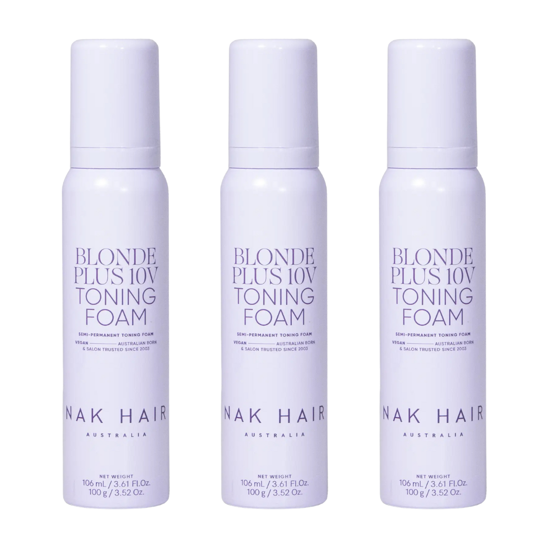 NAK Signature Blonde Plus 10V Toning Foam 100g Trio