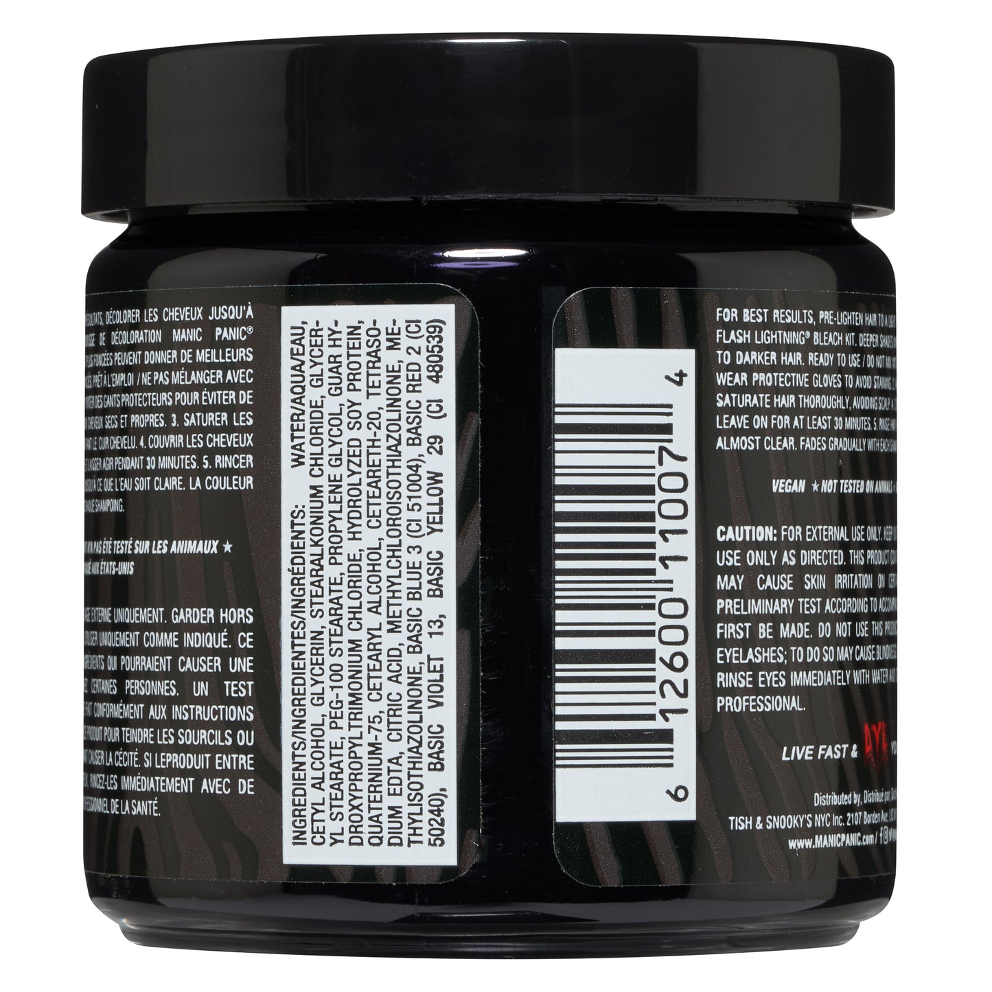 Manic Panic Raven Jar 118ml - Salon Warehouse