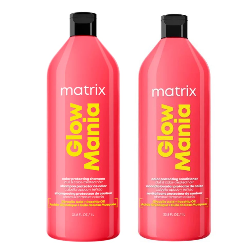 Matrix Glow Mania Colour Protecting Shampoo & Conditioner 1000ml Duo - Salon Warehouse