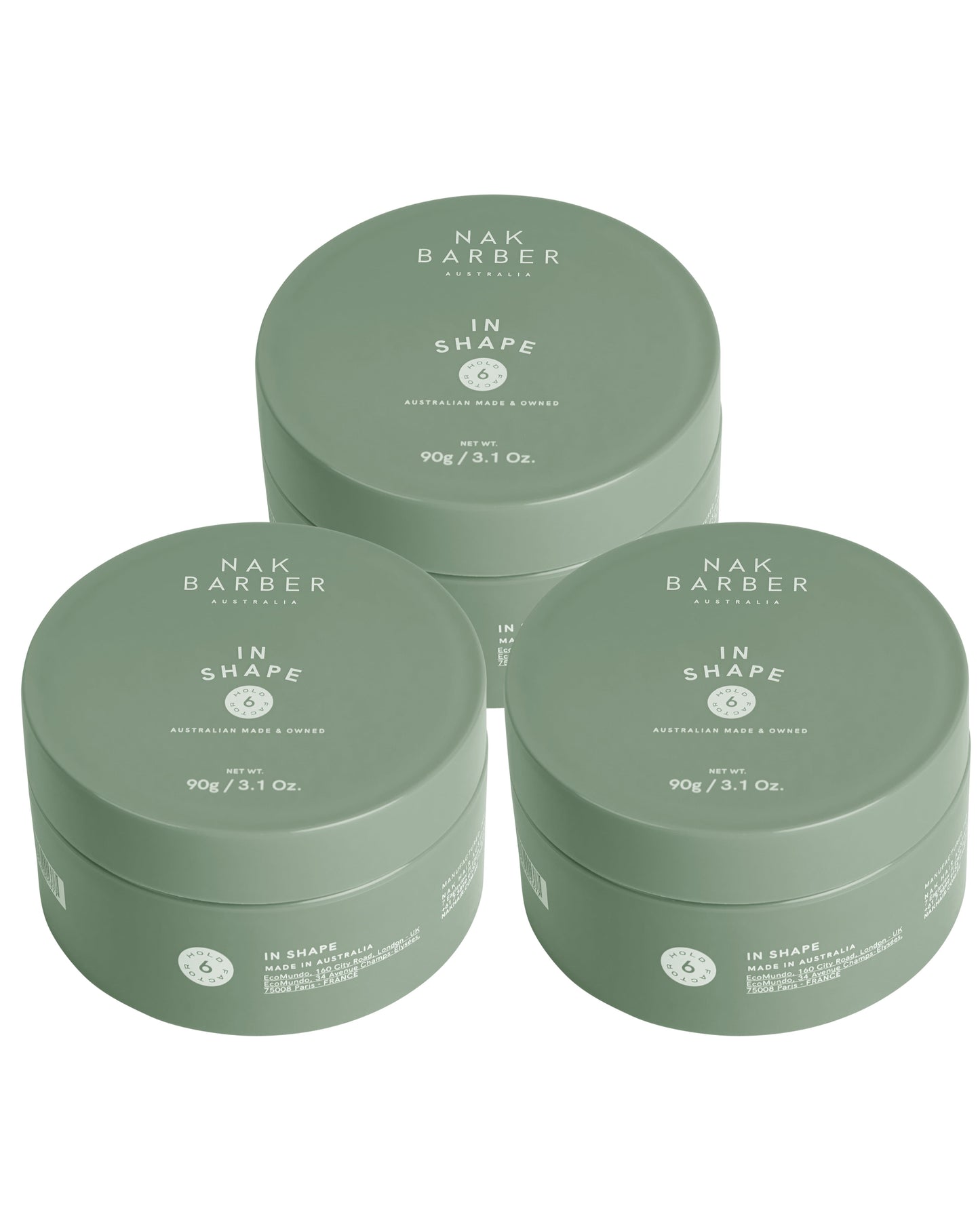 NAK Hair Barber In Shape 90g Trio - Salon Warehouse