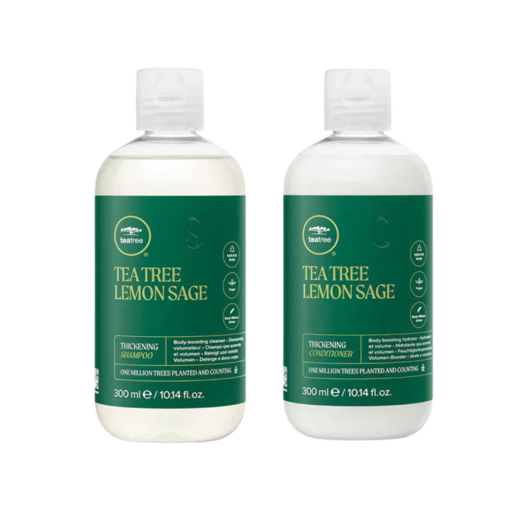 Paul Mitchell Tea Tree Lemon Sage Thickening Shampoo & Conditioner 300ml Duo NEW LOOK