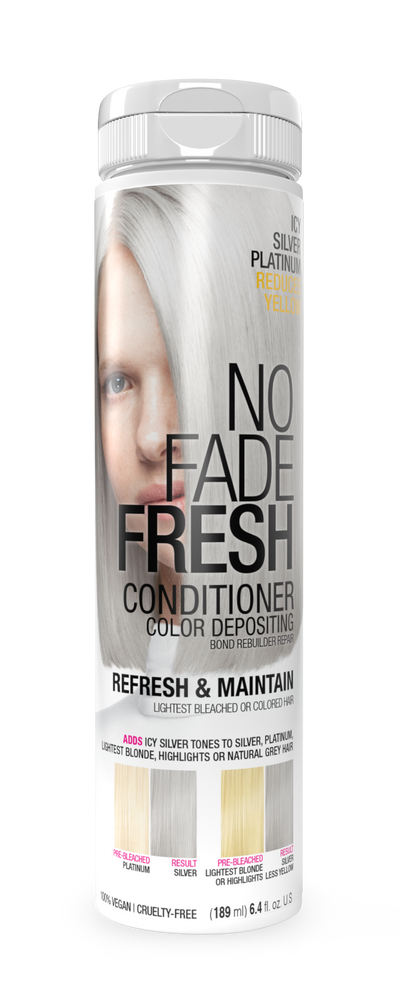 No Fade Fresh Semi Permanent Colour Depositing Conditioner Icy Silver Platinum Blonde 189ml