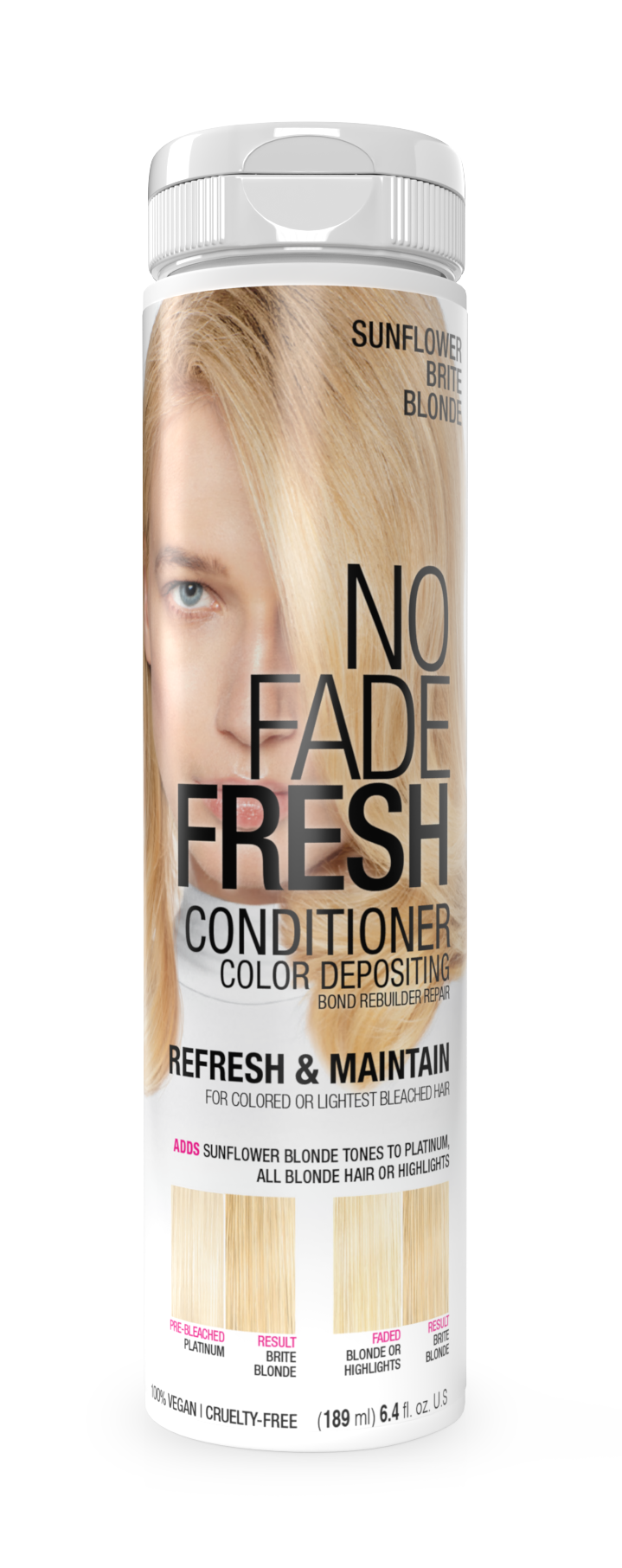 No Fade Fresh Semi Permanent Colour Depositing Conditioner Sunflower Brite Blonde 189ml