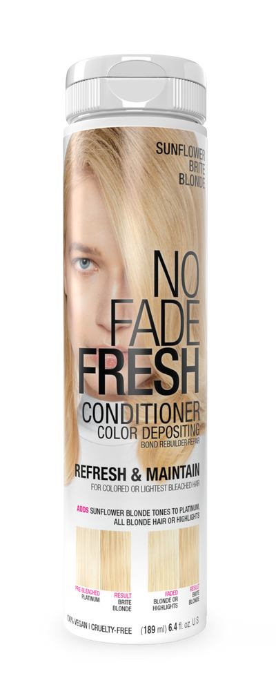 No Fade Fresh Semi Permanent Colour Depositing Conditioner Sunflower Brite Blonde 189ml