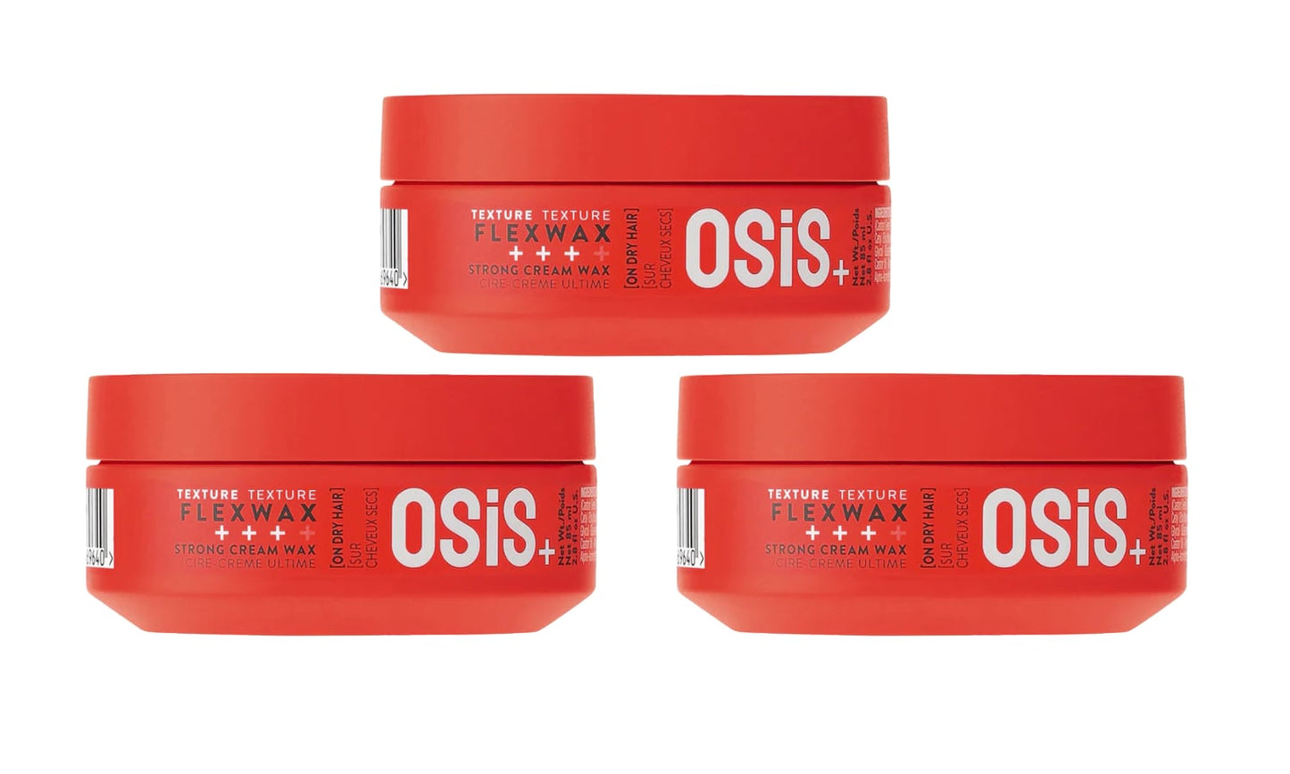 Schwarzkopf Professional Osis+ Flex Wax Strong Cream Wax 85ml Trio - Salon Warehouse