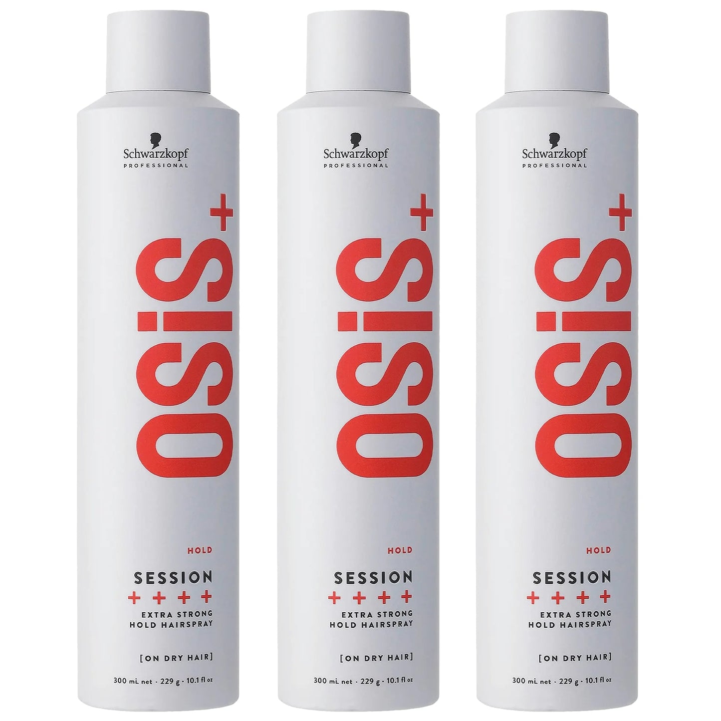 Schwarzkopf Professional Osis+ Session Extreme Strong Hold Hairspray 300ml Trio - Salon Warehouse