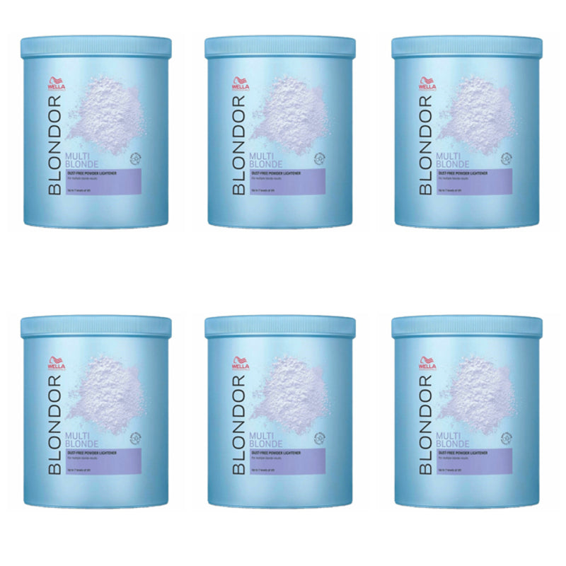 Wella Blondor Lightening Powder 800g x 6 - FLASH SALE OLD PACKAGING Production date February 2022