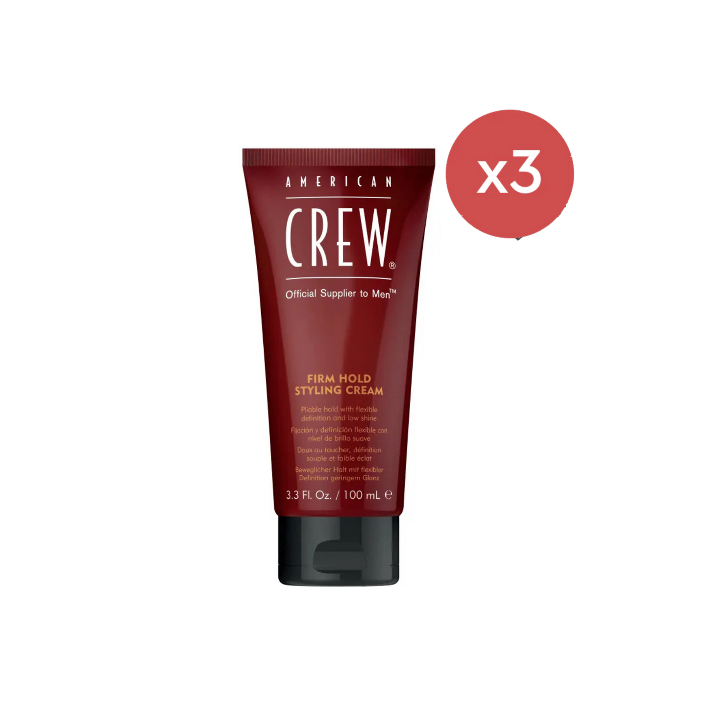American Crew Firm Hold Styling Cream 100ml Trio - Salon Warehouse