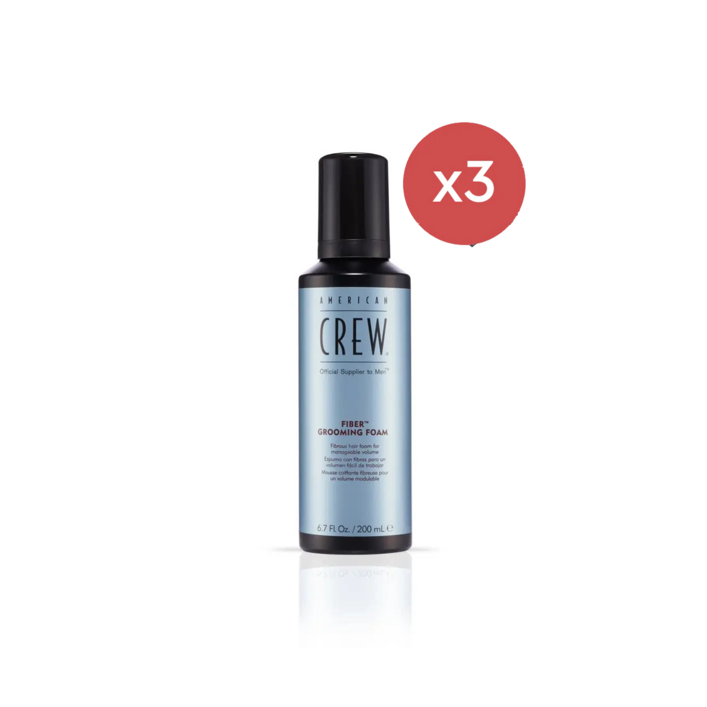 American Crew Fiber Grooming Foam 200ml Trio - Salon Warehouse