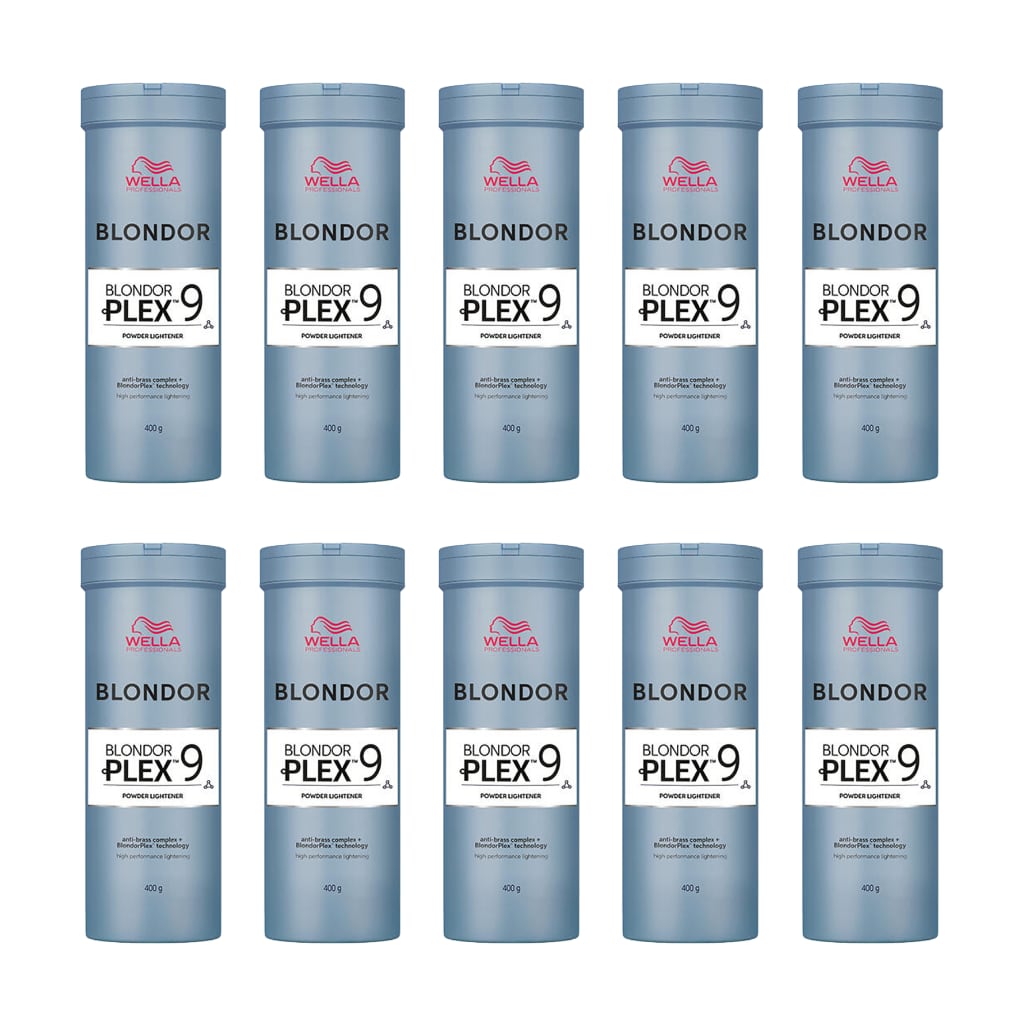 Wella BlondorPlex 9 Powder Lightener 400g x 10 - Salon Warehouse