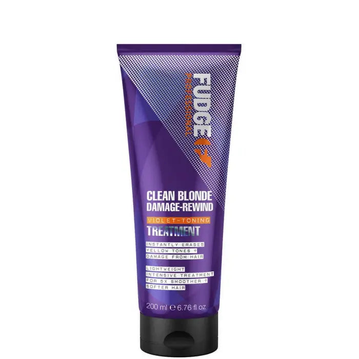 Fudge Clean Blonde Damage Rewind Violet Toning Treatment 200ml