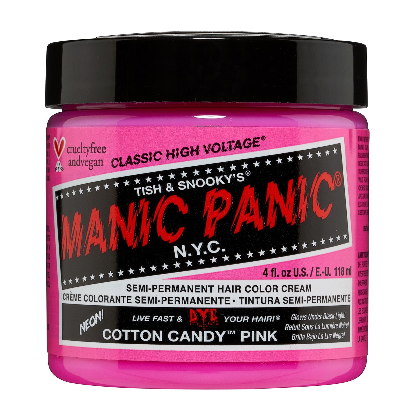 Manic Panic Cotton Candy Pink Jar 118ml - Salon Warehouse