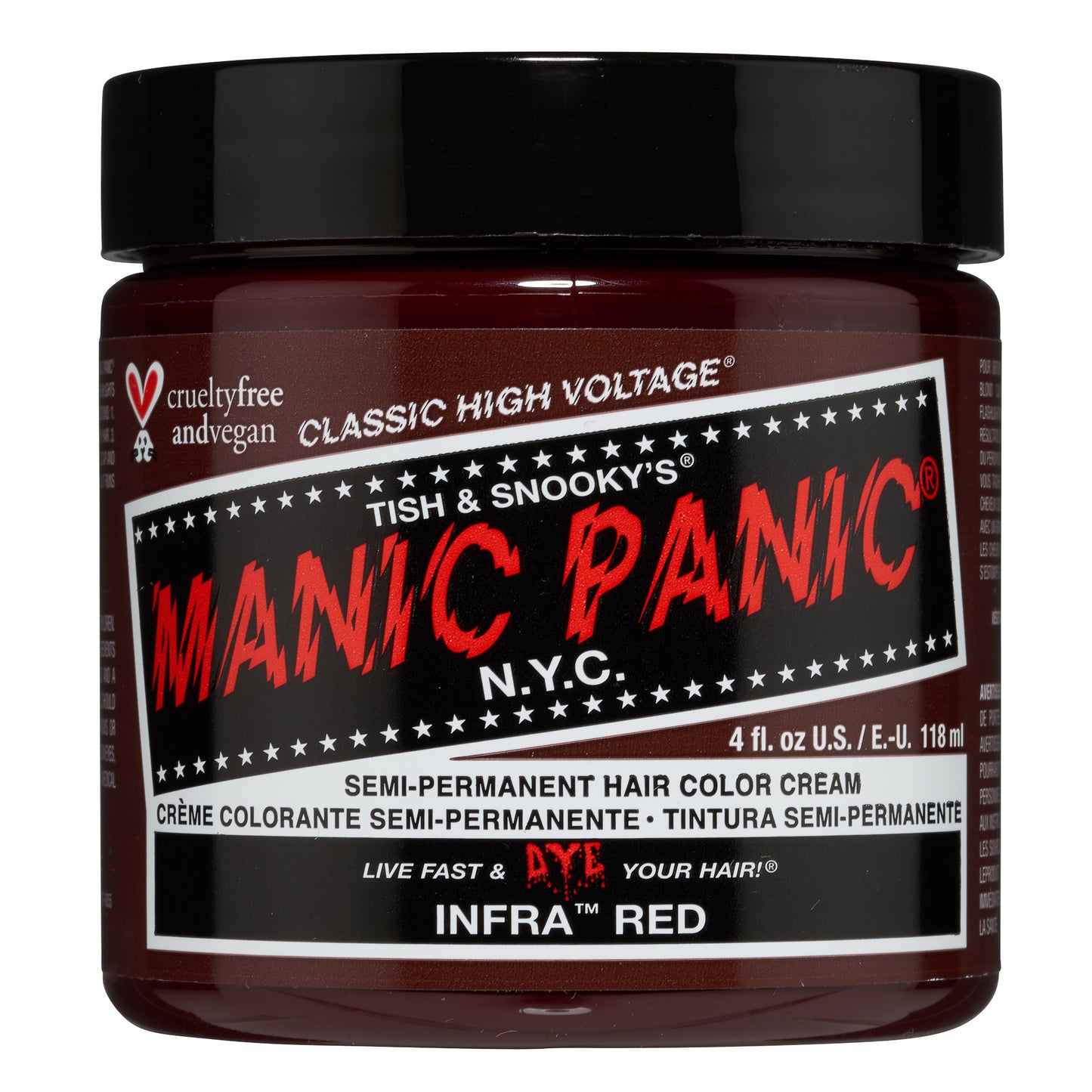Manic Panic Infra Red Jar 118ml - Salon Warehouse