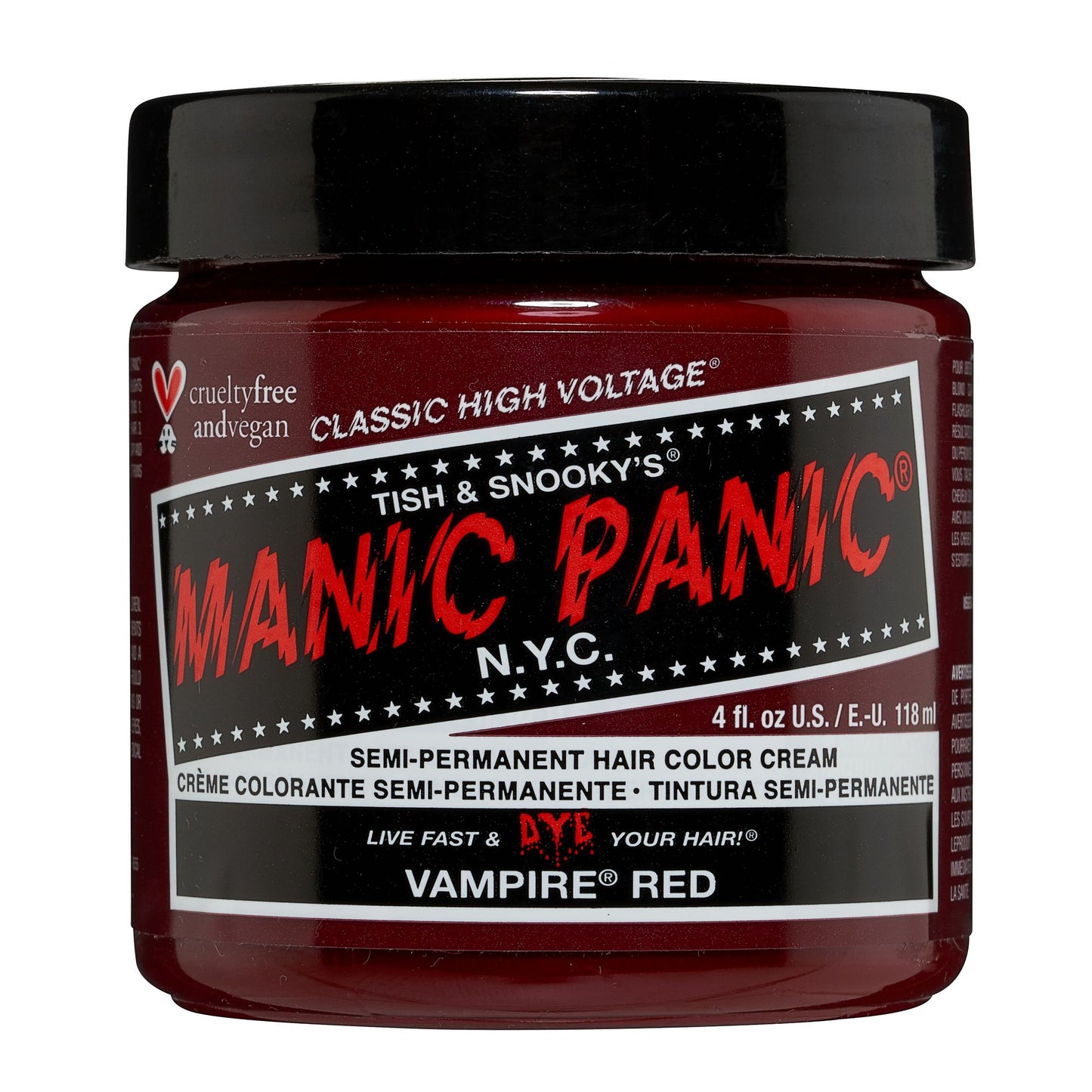 Manic Panic Vampire Red Jar 118ml - Salon Warehouse