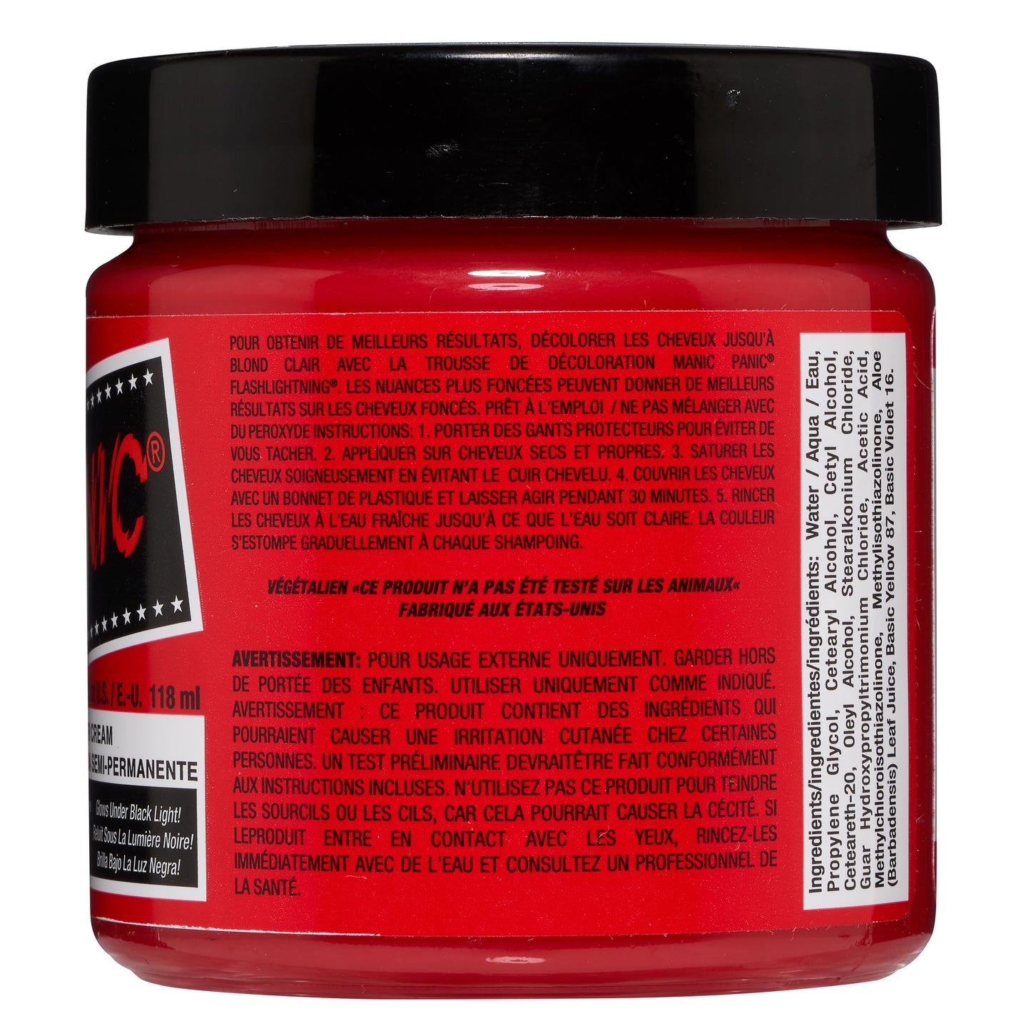 Manic Panic Red Passion Jar 118ml - Salon Warehouse