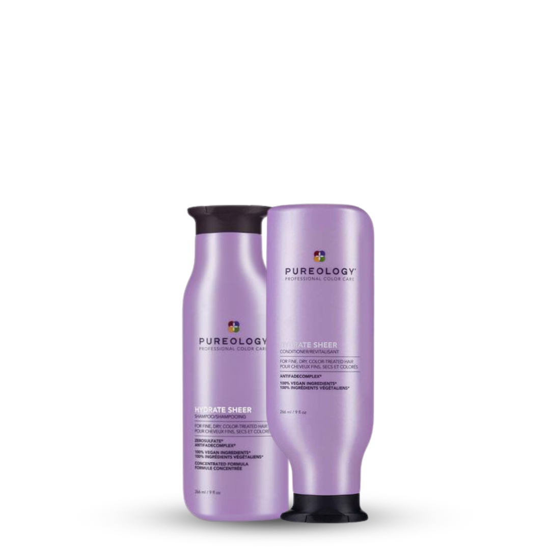 Pureology Hydrate Sheer Shampoo & Conditioner 266ml Duo