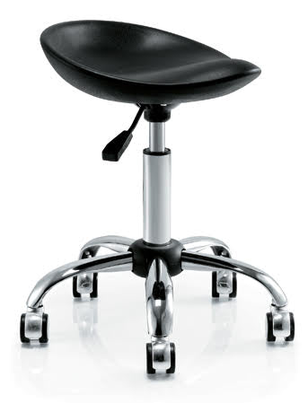 Sterling Professional Salon 'Molly' Stool with Concave (Scooped) Seat