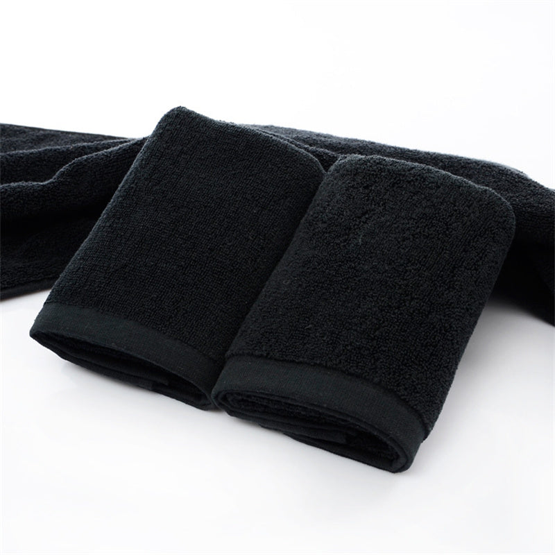 Black Salon Towels x 10 Deluxe 35cm x 75cm NOT BLEACH PROOF