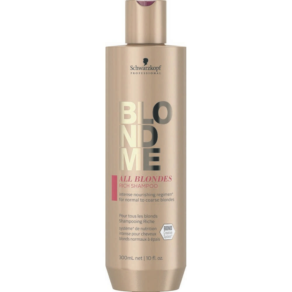 Schwarzkopf Professional Blondme All Blondes Rich Shampoo & Conditioner 300ml Duo - Salon Warehouse