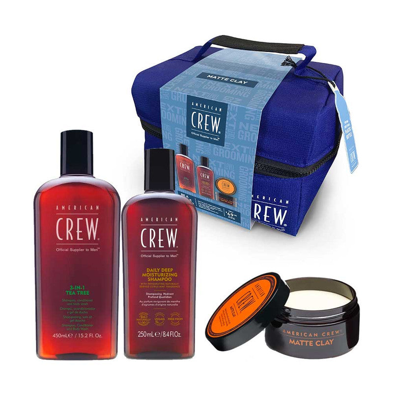 American Crew Holiday Trio Matte Clay Pack  - Salon Warehouse