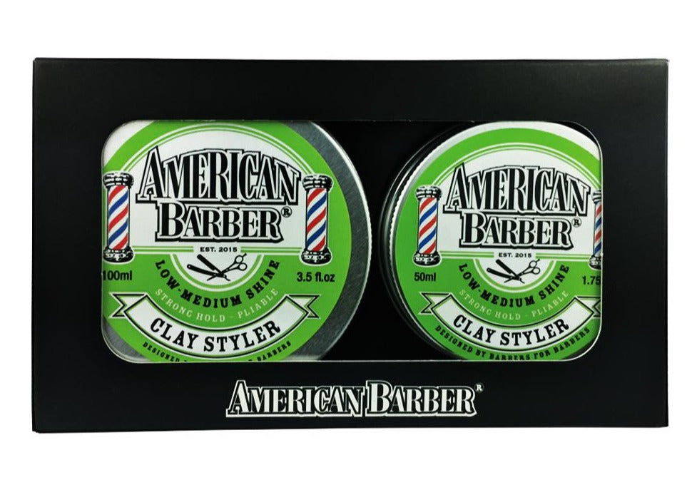 American Barber Clay Styler Duo 50ml-100ml - Salon Warehouse