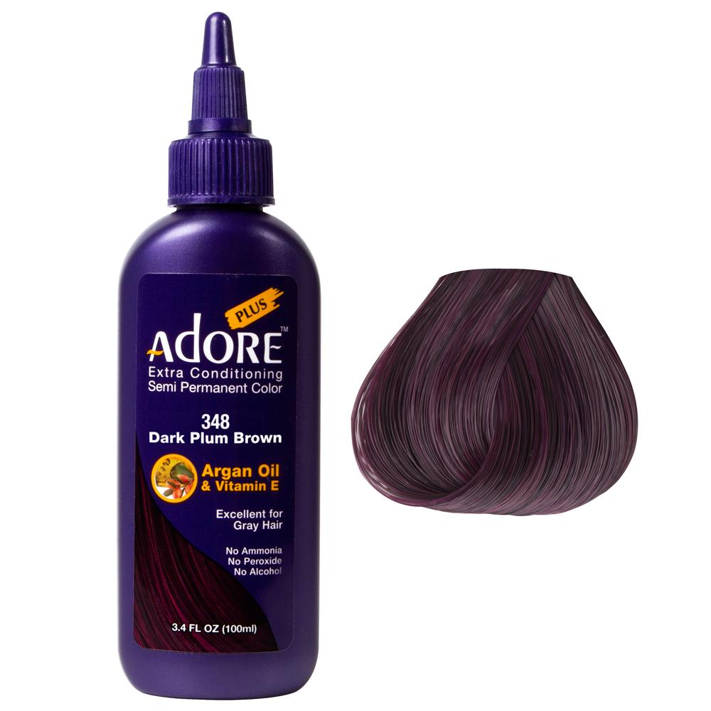 Adore Plus Semi Permanent Color Dark Plum Brown - Salon Warehouse