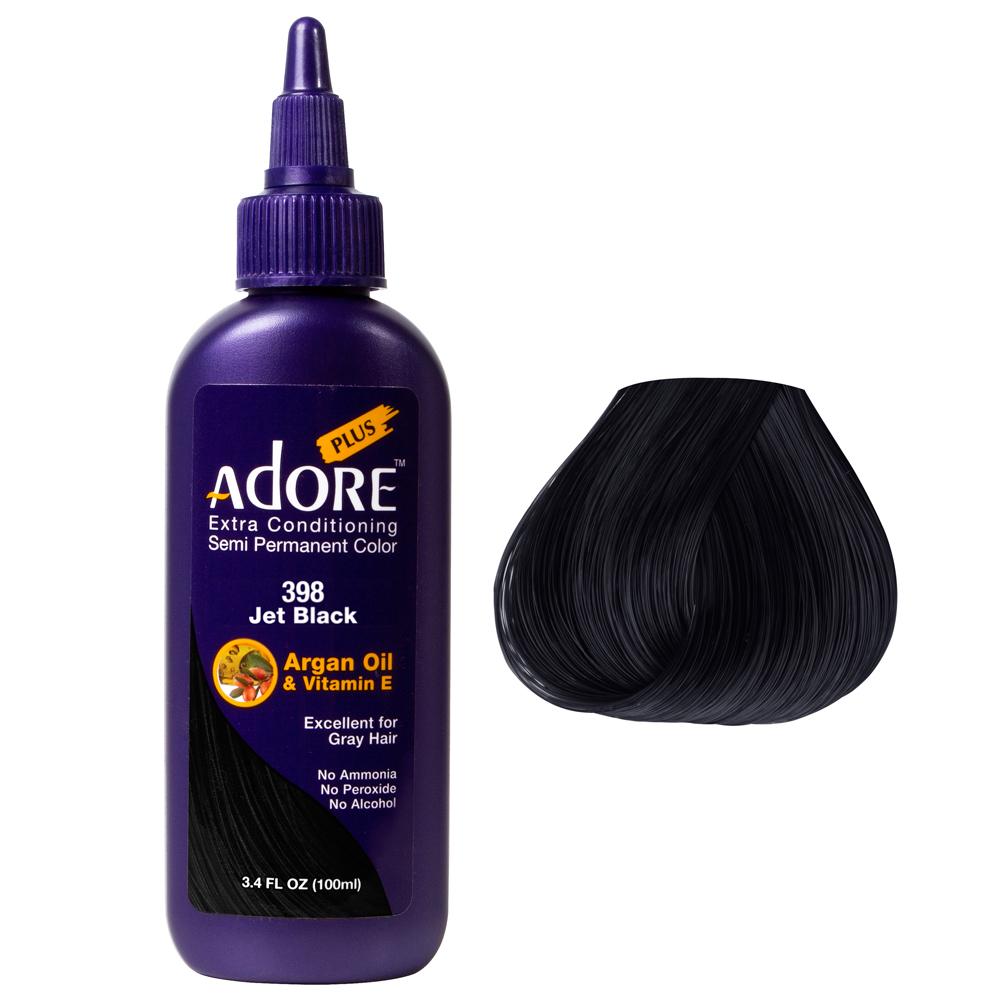 Adore Plus Semi Permanent Color Jet Black - Salon Warehouse