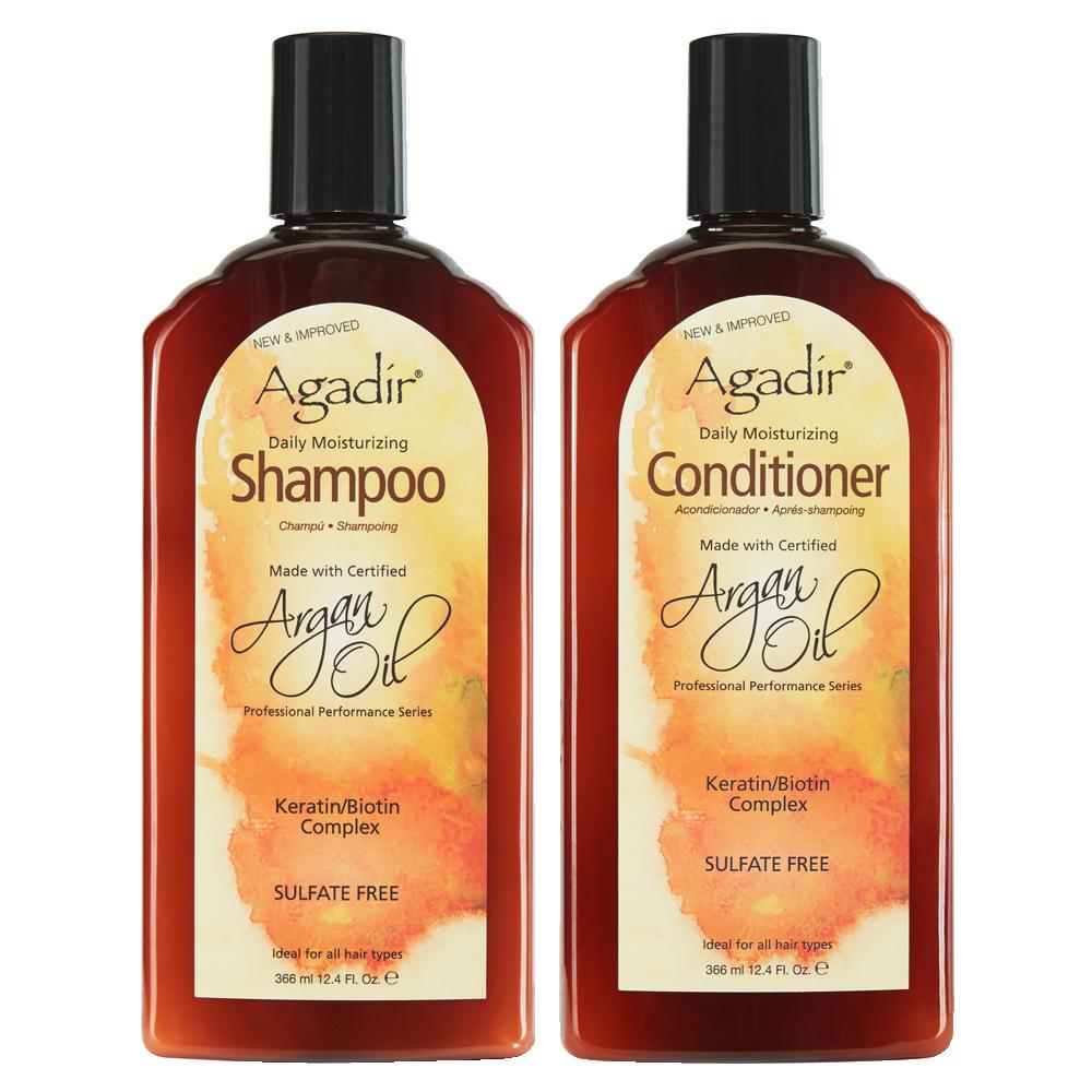 Agadir Daily Moisturizing Shampoo & Conditioner Duo 366ml - Salon Warehouse