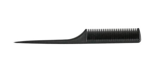 Black Carbon Fibre Tail Comb 230mm - Salon Warehouse