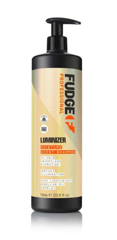 Fudge Luminizer Moisture Boost Shampoo 1000ml - Salon Warehouse