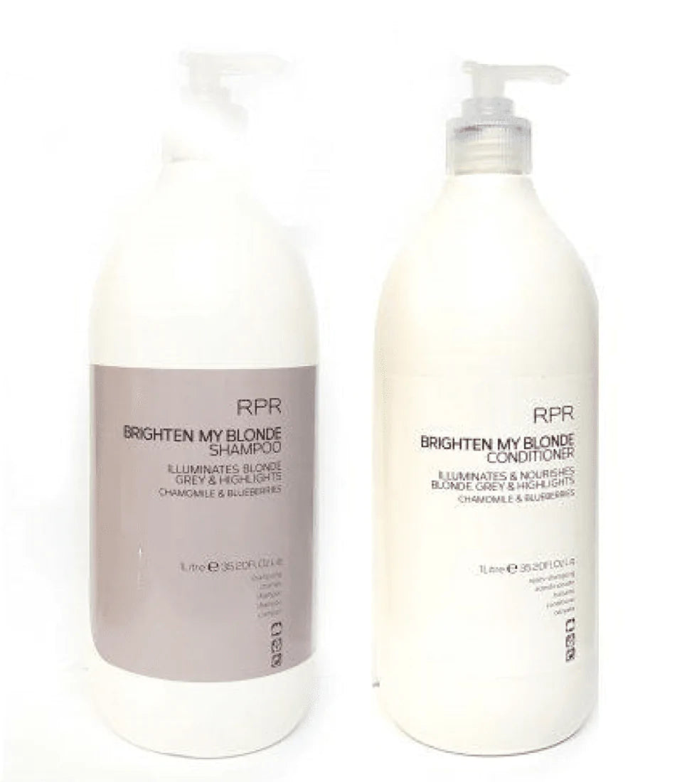 RPR Brighten My Blonde Shampoo and Conditioner 1000ml Duo Bundle - Salon Warehouse