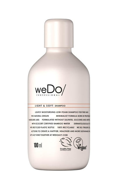 weDo LIGHT & SOFT SHAMPOO 100ML - Salon Warehouse