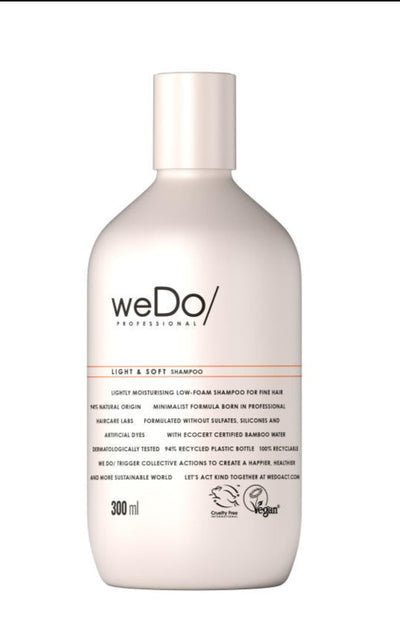 weDo LIGHT & SOFT SHAMPOO 300ML - Salon Warehouse