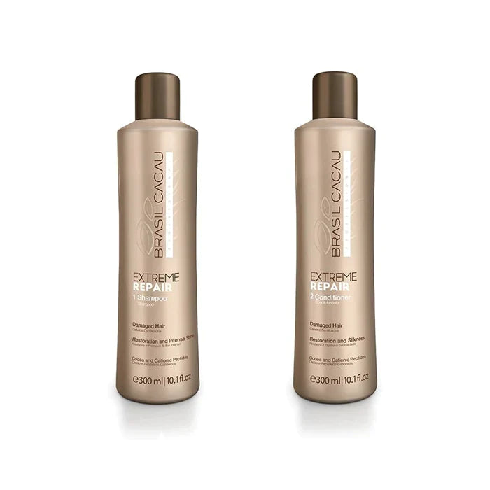 Brasil Cacau Shampoo & Conditioner Extreme Rerair Duo 300ml